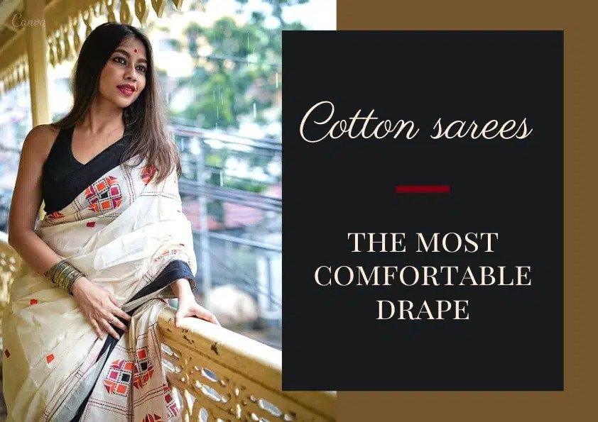 How to drape a saree  Cotton saree 