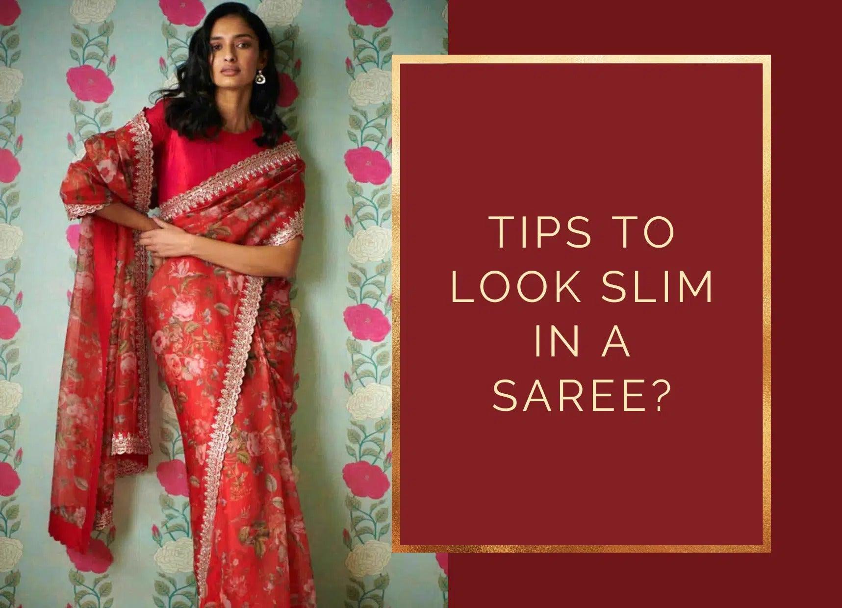 5 Simple Tricks to Look Slim in a Saree - Rediff.com