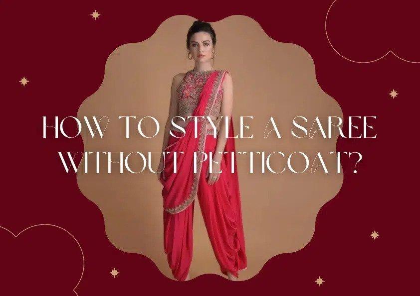 Can you wear a Saree without a petticoat? 🤔 Yes you can! 🥰 [sari, saree  draping, saree, saree blouse designs, saree draping tutor