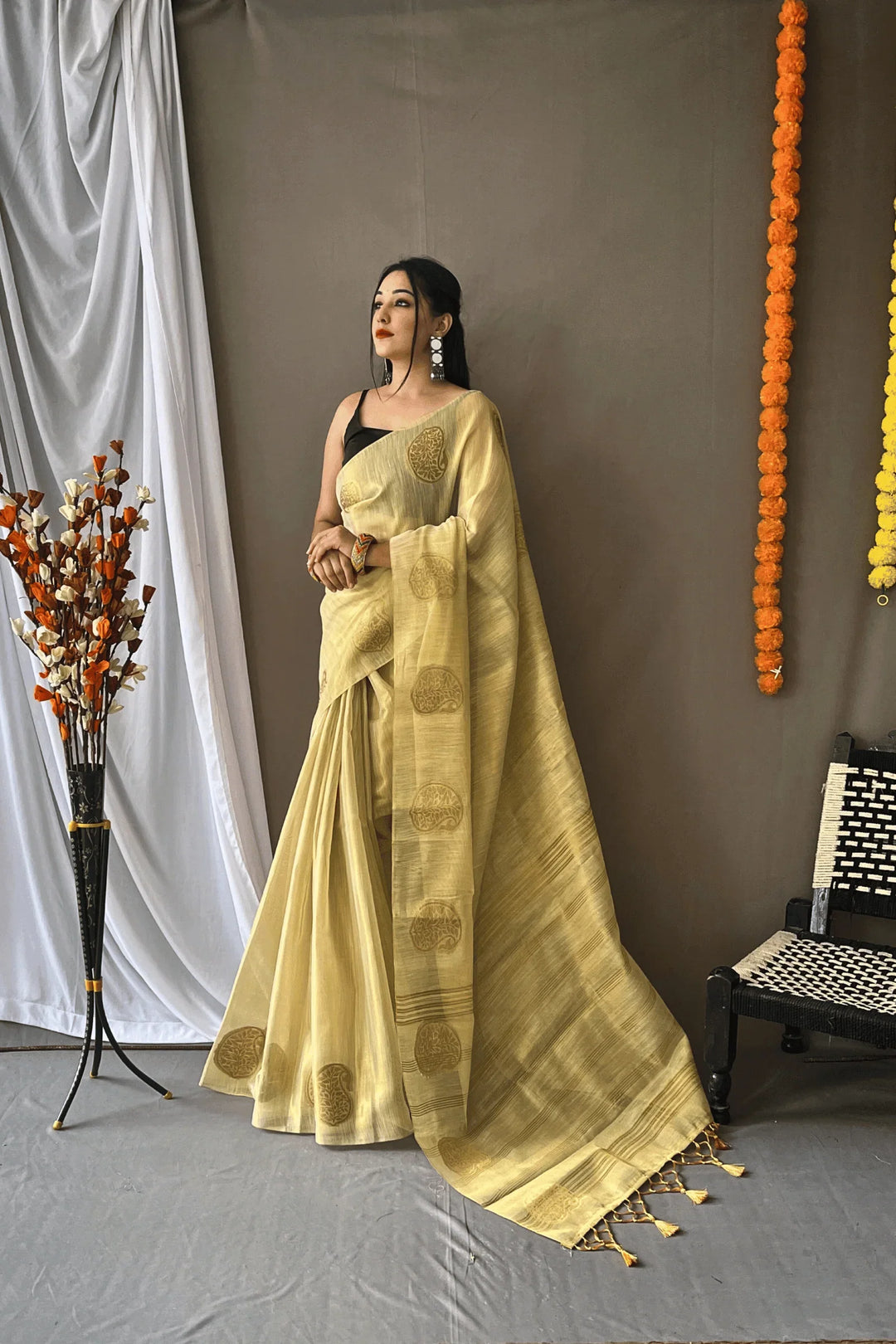 One Minute Tissue Silk Saree - Glamwiz India