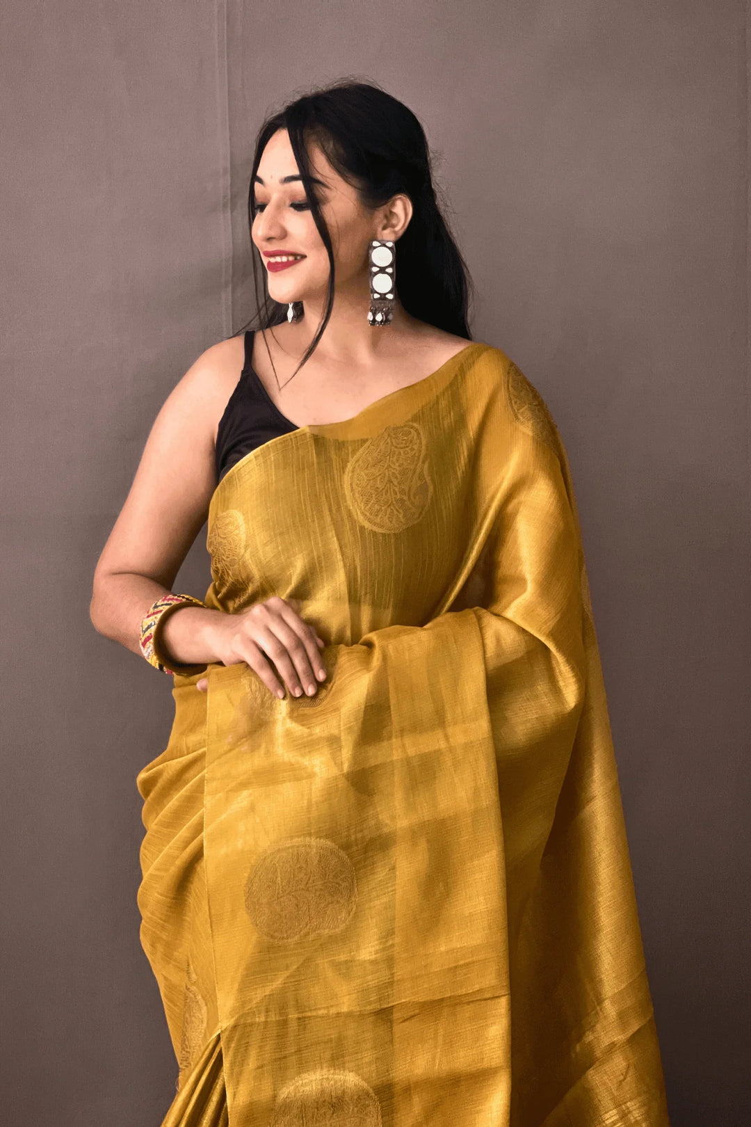 One Minute Tissue Silk Saree - Glamwiz India