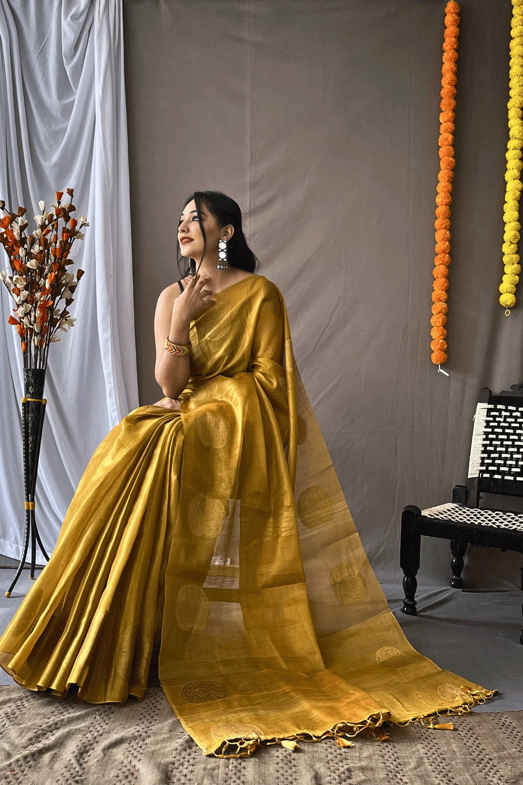 One Minute Tissue Silk Saree - Glamwiz India