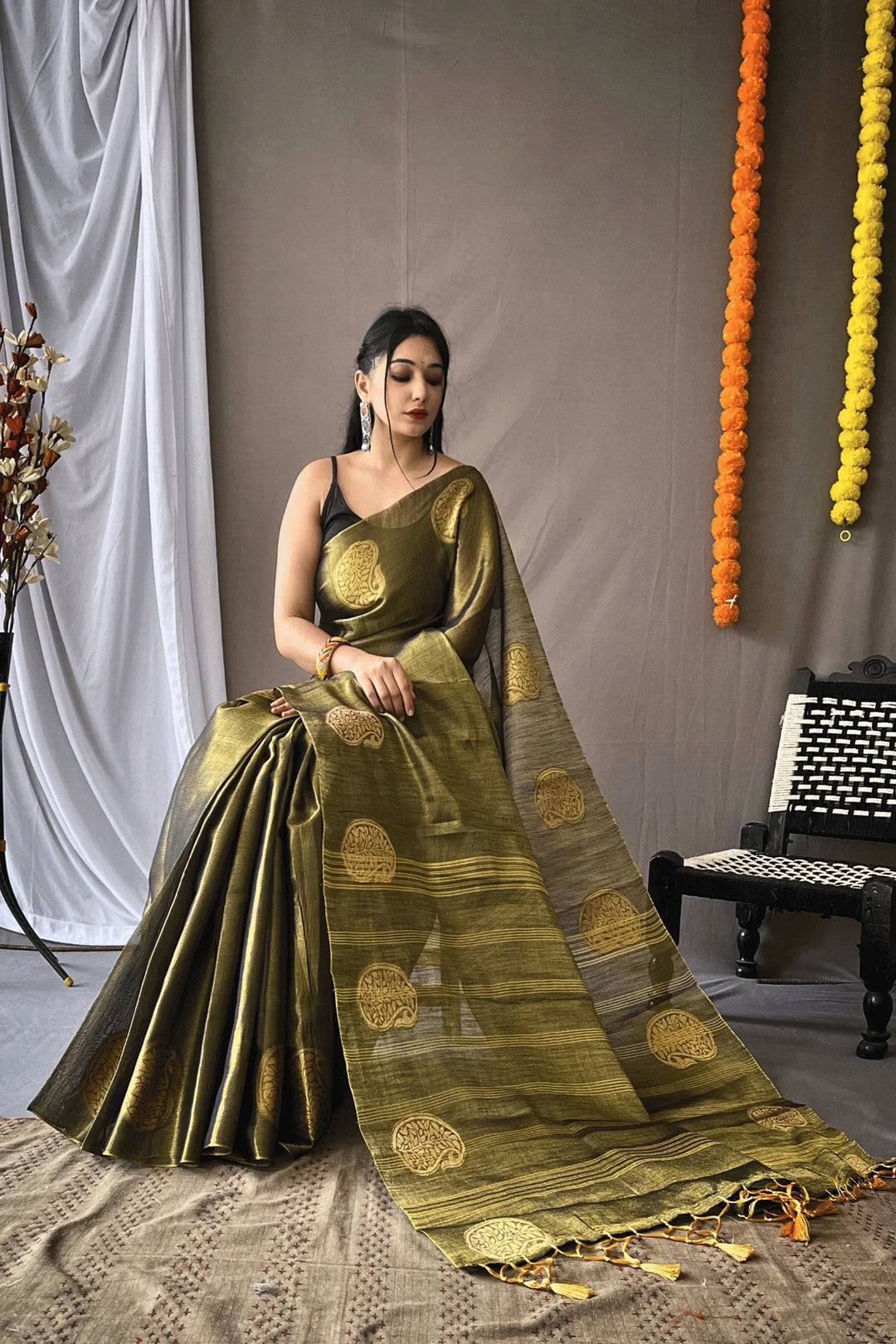 One Minute Tissue Silk Saree - Glamwiz India