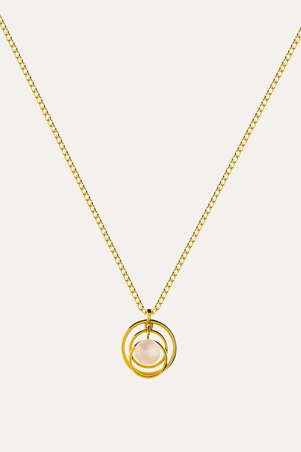 "Aura Belle" - Pearl Pendant Necklace