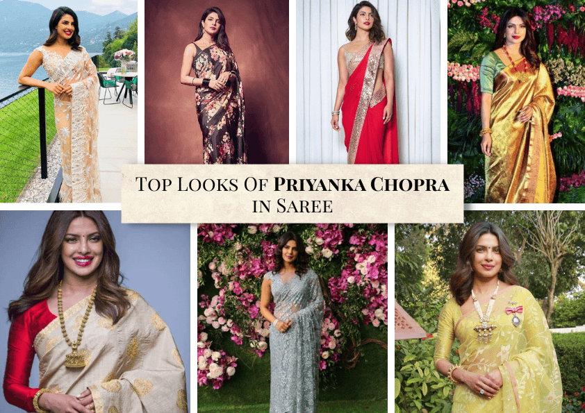 Desi Girl: Priyanka Chopra Stealing hearts in Saree. - Glamwiz India