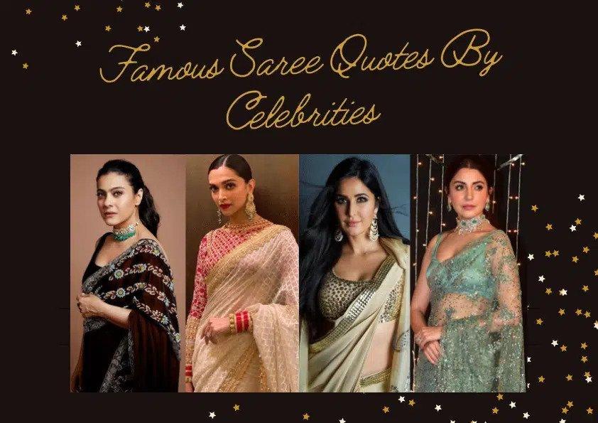 Famous Saree Quotes by Bollywood Celebrities - Glamwiz India