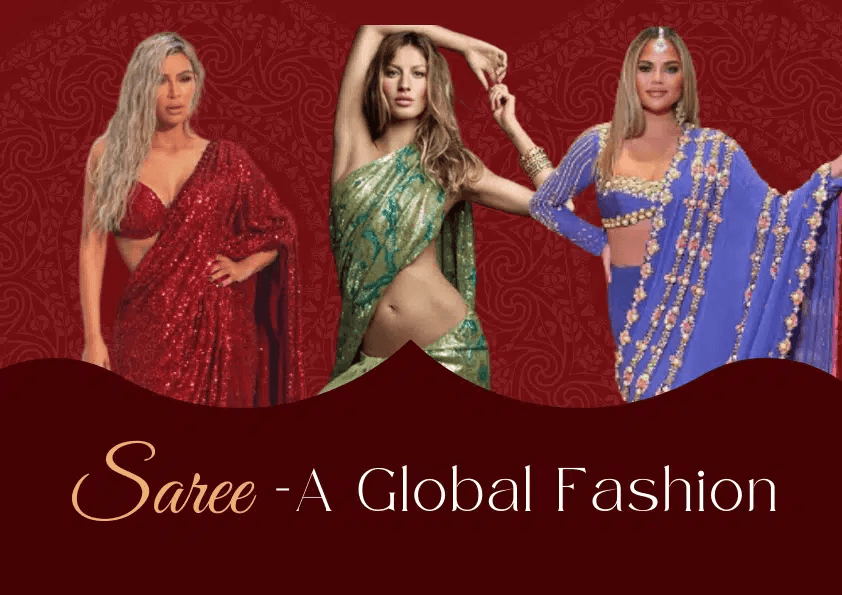 How Hollywood Celebrities made Sarees a Global Fashion - Glamwiz India