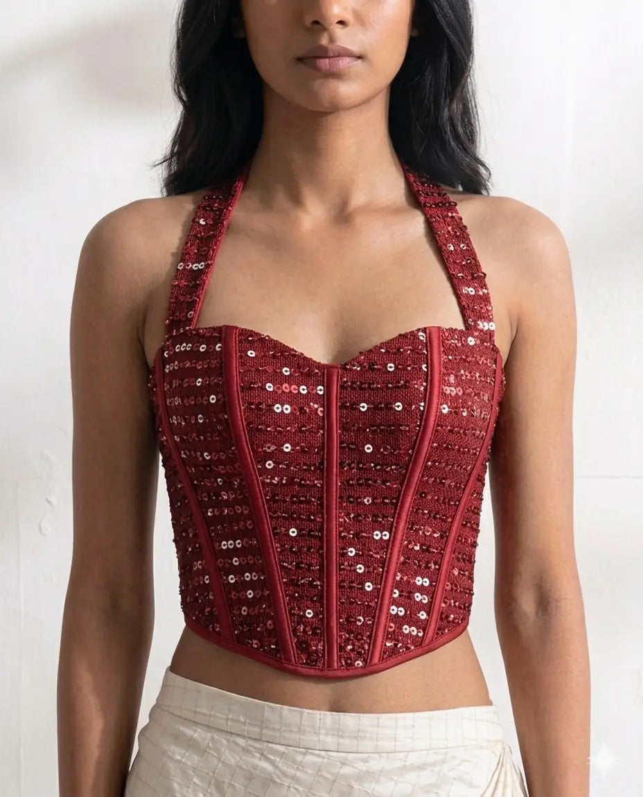 Plus size corset top with high-density flexible boning - inclusive fashion sizes XS to 5XL