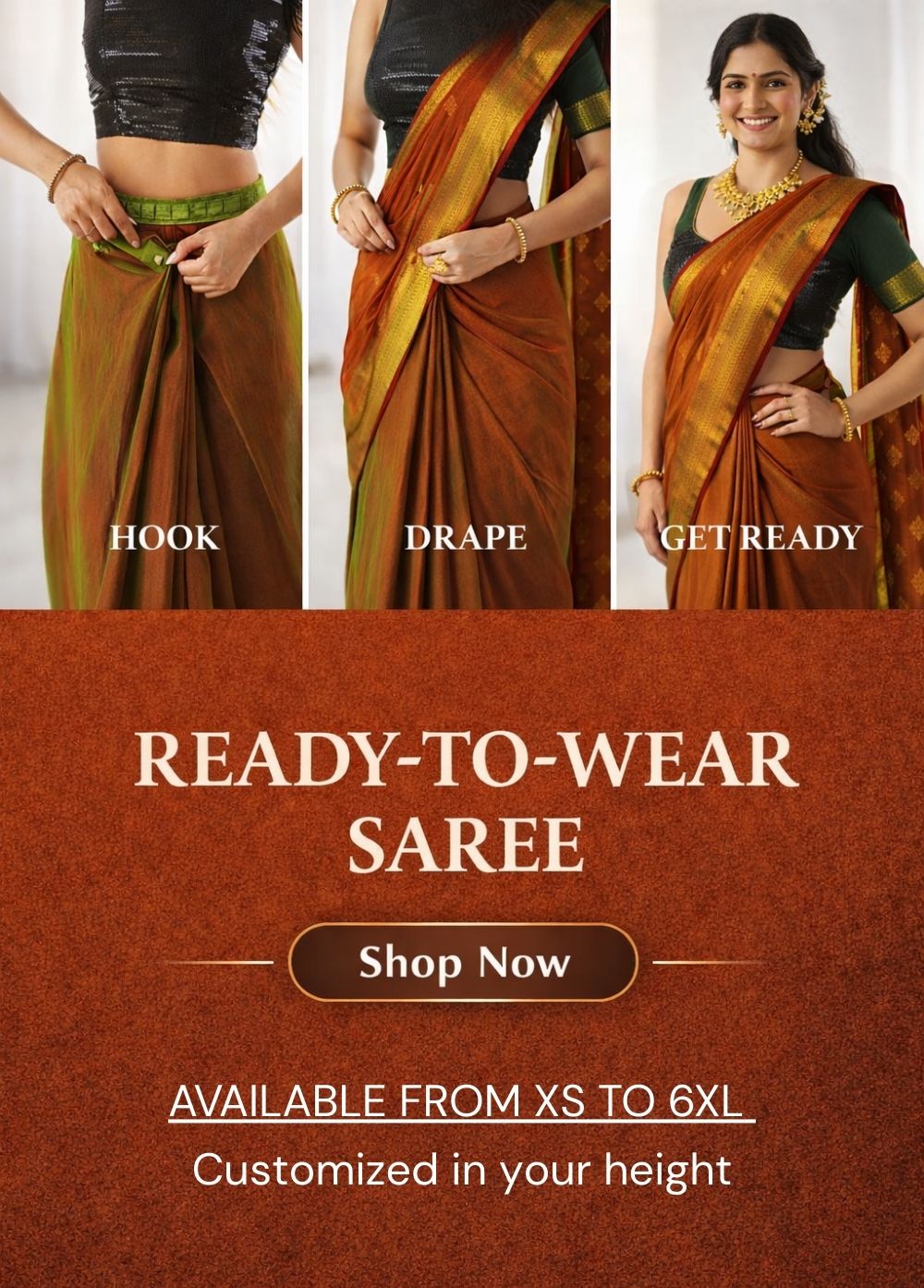 how to drape a ready to wear saree glamwiz