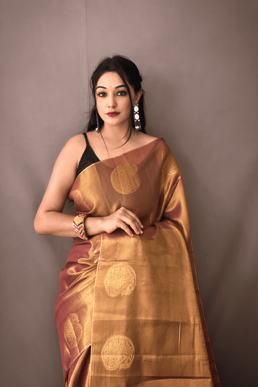 One Minute Tissue Silk Saree - Glamwiz India