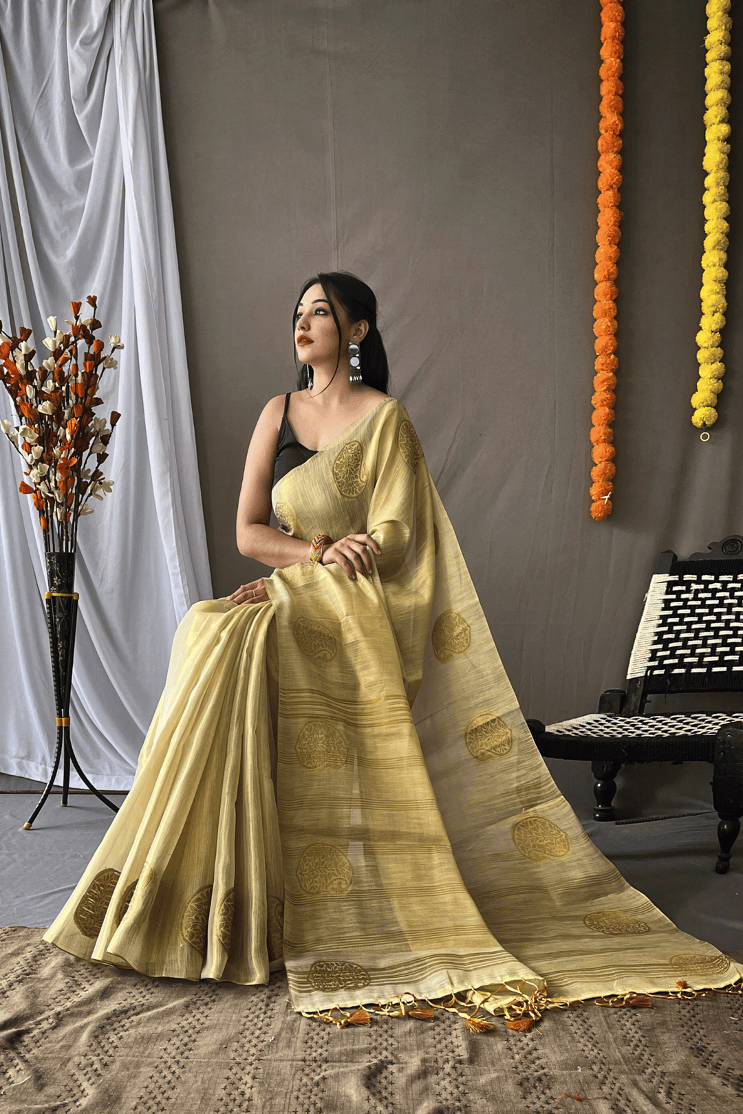 One Minute Tissue Silk Saree - Glamwiz India