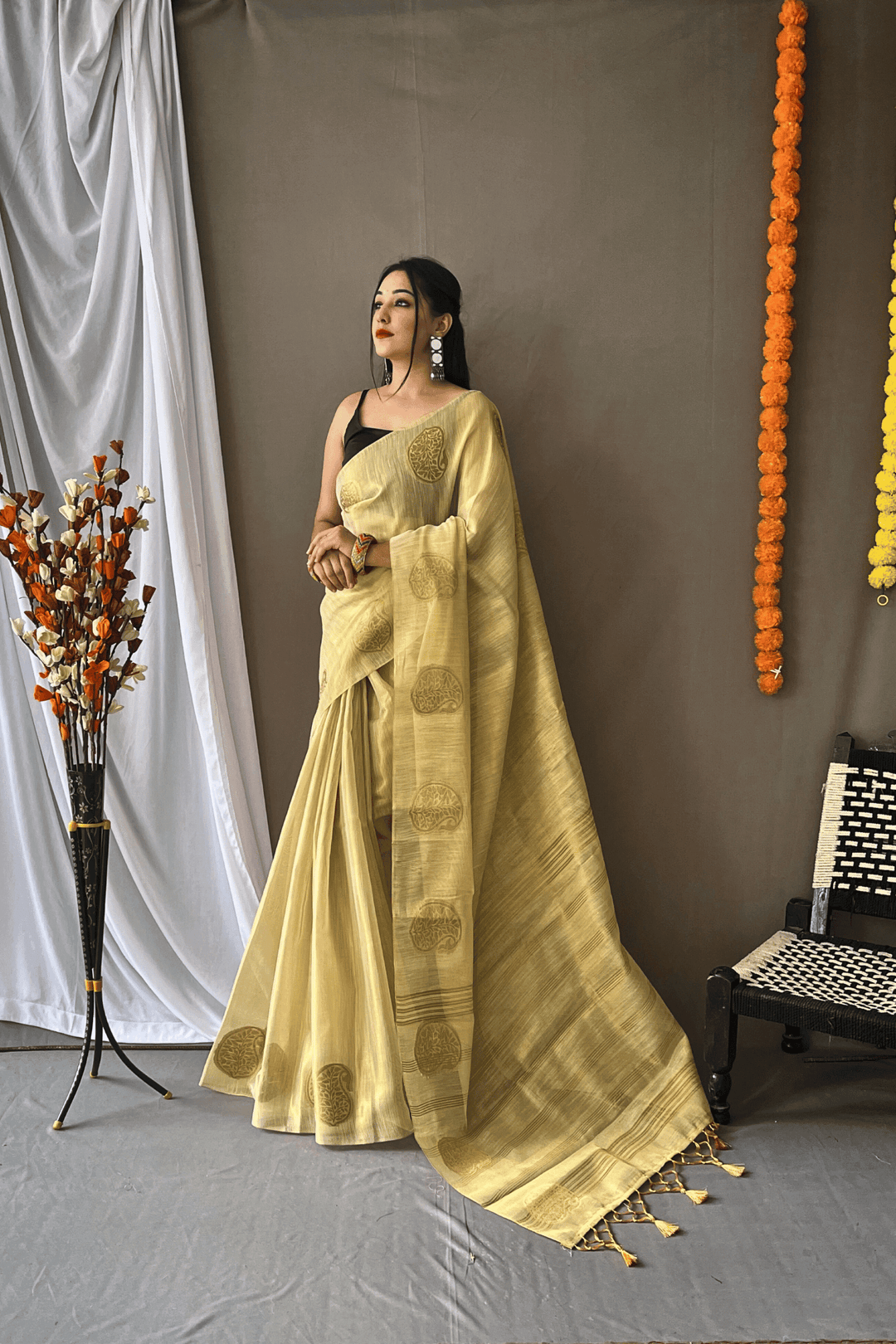One Minute Tissue Silk Saree - Glamwiz India