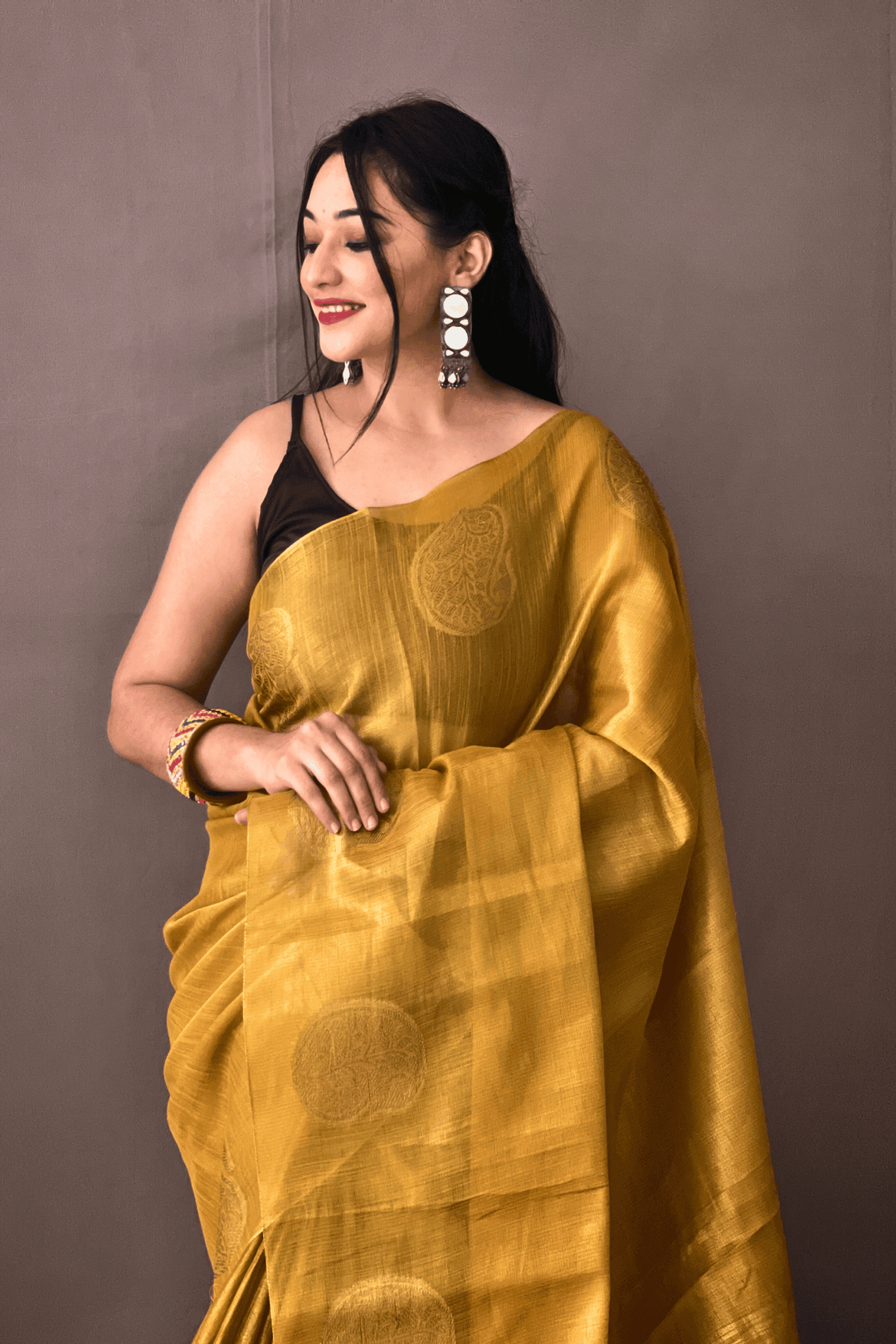 One Minute Tissue Silk Saree - Glamwiz India