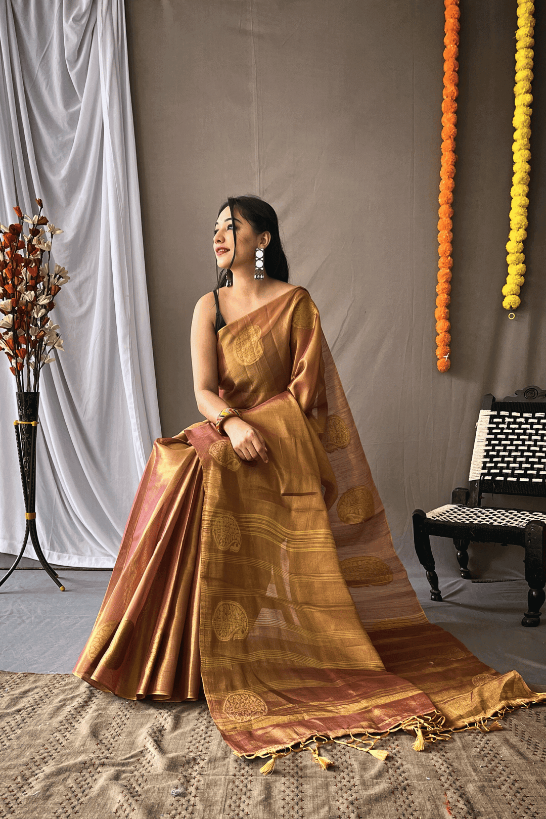 One Minute Tissue Silk Saree - Glamwiz India
