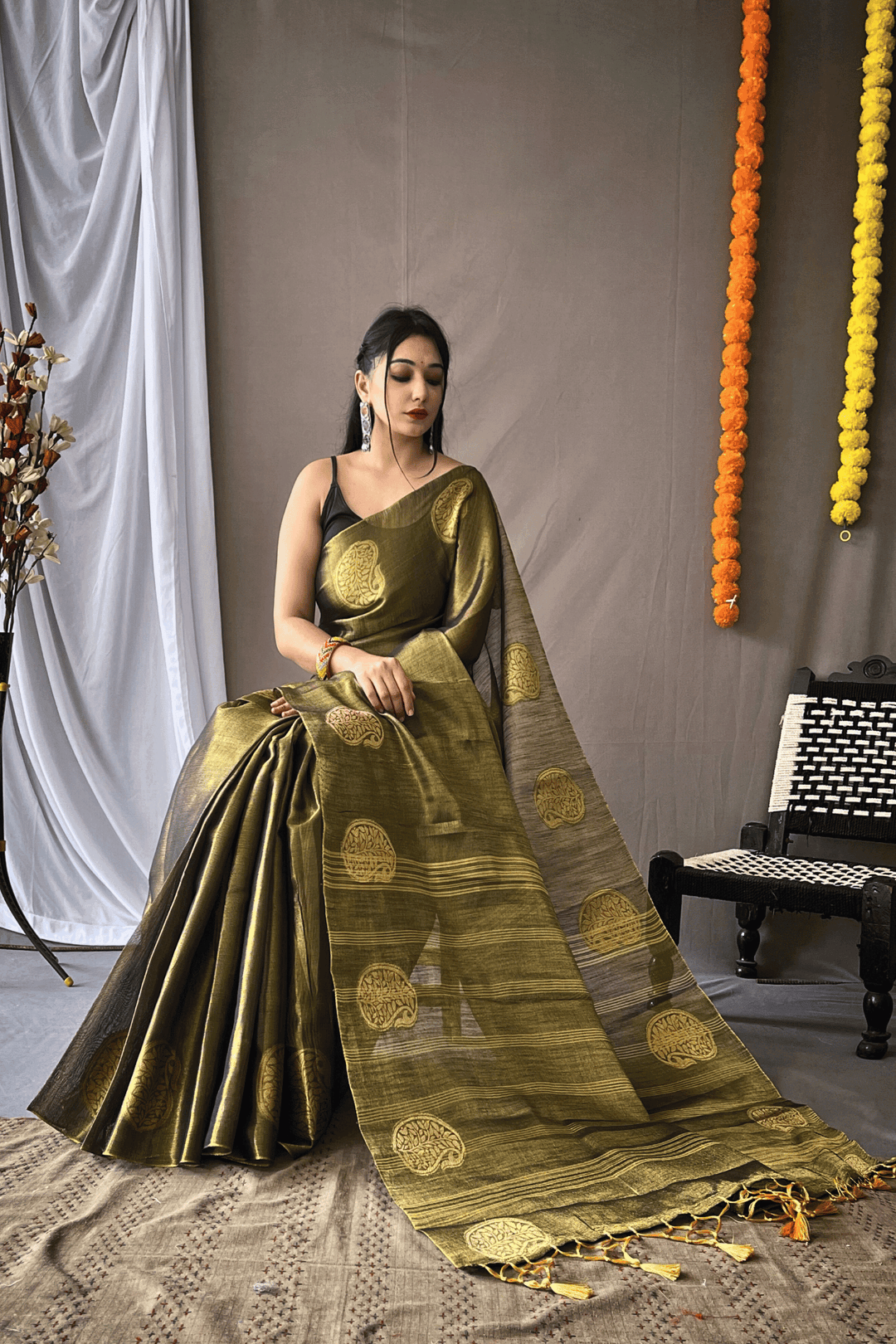 One Minute Tissue Silk Saree - Glamwiz India