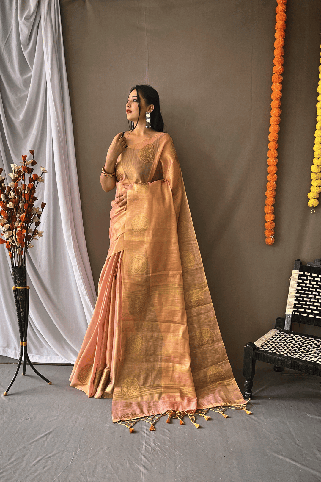 One Minute Tissue Silk Saree - Glamwiz India