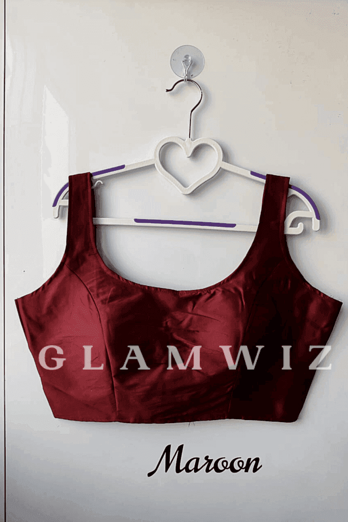 Readymade Plain Blouse- Free Size - Glamwiz India